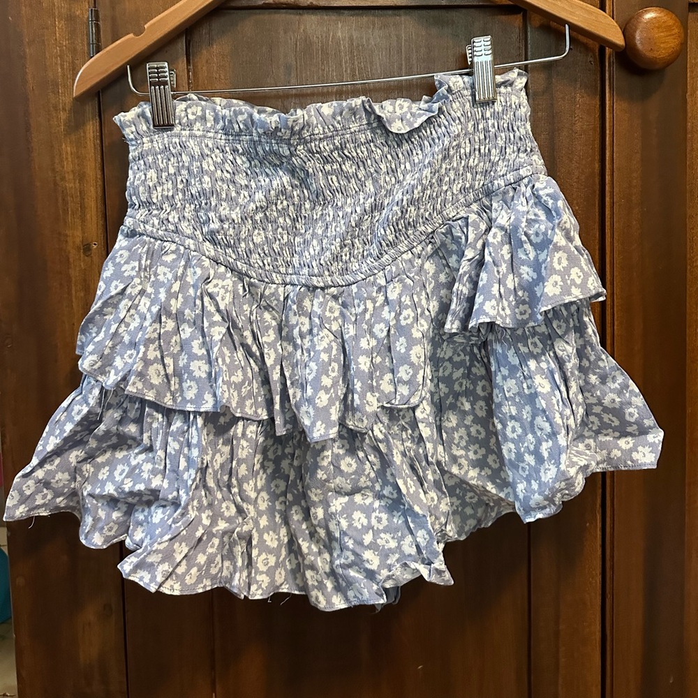 Floral mini skirt